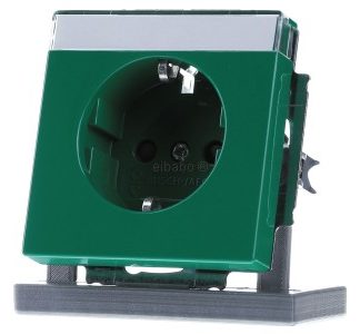 Вставка для розетки SCHUKO, зеленая RAL6032 - Розетка ( 20 EUCNB-13-82