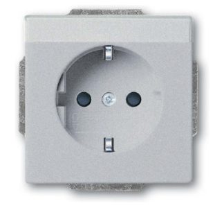 Вставка розетки SCHUKO алюминий серебристый - Розетка ( 20 EUCNB-83
