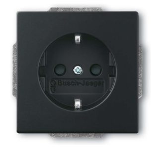 Вставка для розетки SCHUKO, матово-черная - Розетка (20 EUCRB-885)