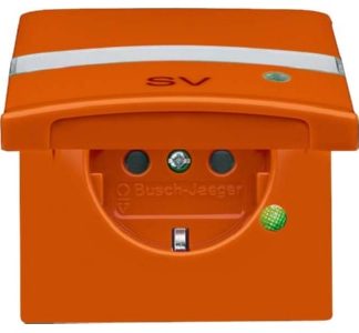 Вставка розетки Schuko IP44 оранжевая - Розетка (коробка) 20 EUGKBLN-14-101