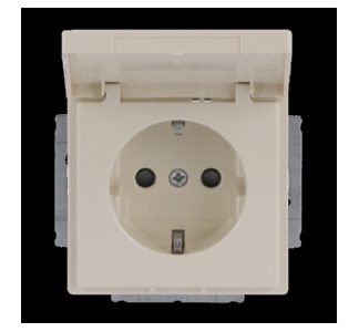 Вставка розетки SCHUKO слоновая кость/белый - Розетка ( 20 EUKBR-82