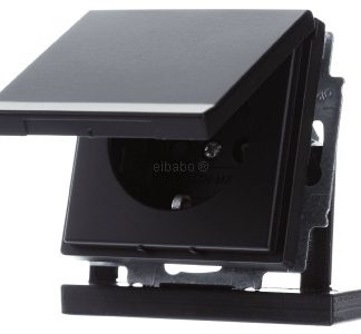 Вставка розетки SCHUKO, черный матовый - Розетка ( 20 EUKBR-885
