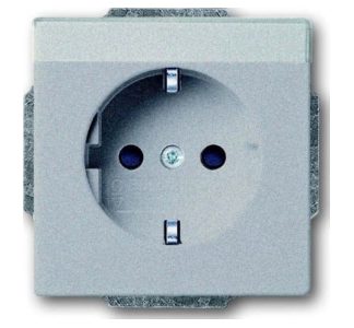 Алюминиевая вставка для розетки с защитным покрытием 2P+E16A - Розетка (20 EUN-83)