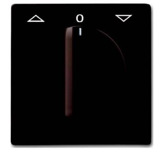 Коричневые дисковые жалюзи с поворотной ручкой - Декоративная накладка для коричневых венецианских жалюзи...