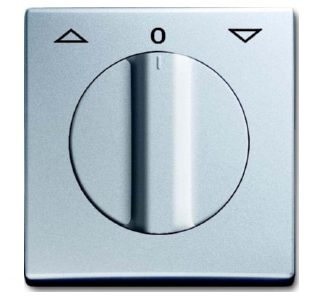 Центральная жалюзи из серебристого алюминия с поворотной ручкой - Алюминиевая накладка для венецианских жалюзи...