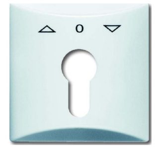 Белый центральный диск для профильного полуцилиндра - Декоративная накладка для венецианских жалюзи 2155 PZ-32