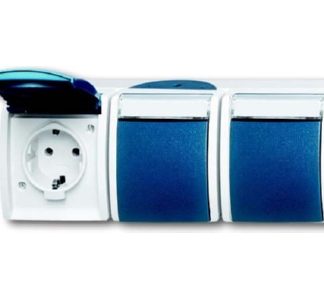 Трехпозиционная горизонтальная розетка Schuko - электрическая розетка 2300/3 EWN-53