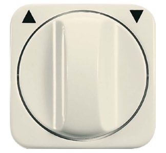 Центральная пластина для белых жалюзи с поворотной ручкой - Крышка для жалюзи 2542 DR-212