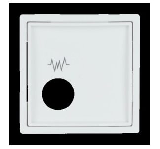 Центральная панель студийной белой системы вызова - Клиника - установка центрального элемента 2548-020 ...