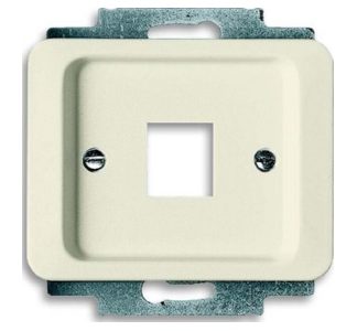 Белая центральная пластина для 1 модульного слота - Базовый элемент с центральной крышкой 2561...