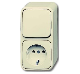 Комбинированная розетка и выключатель - Комбинированный выключатель / настенная розетка 2601...