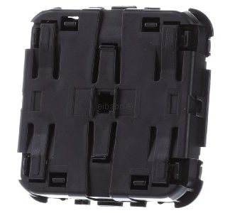 Накладка на переключатель/кнопку с одним регулятором и подсветкой, черная.