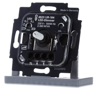 Диммер для светодиодов. 2+3 провода с клеммой N 6523 UR-104