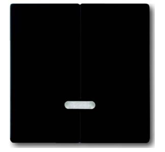 Элемент управления матово-черного цвета - Черная крышка диммера 6545-885