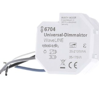 Диммируемый актуатор WaveLINE белого цвета - радиоприемник KNX 866 МГц 6704