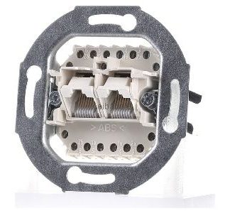 Вставка для 8-контактного разъема ZEA - RJ45 8 (8) Разъем для передачи данных, белый 0215