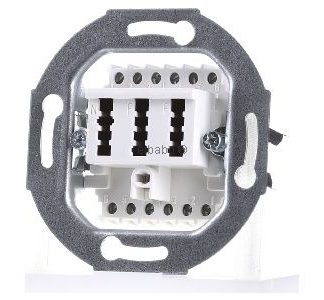 Распределительная коробка TAE, альпийский белый 2x6/6 NFF - витая пара, белый разъем для передачи данных 0242/04