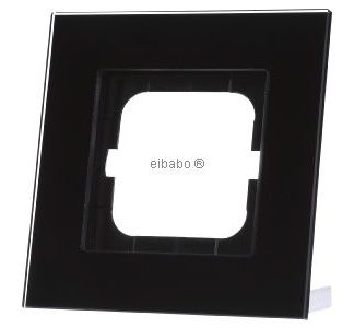Рамка 1x черная, стекло - Рамка 1x черная 1721-825