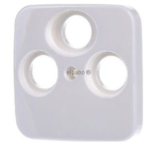 Белый альпийский чехол с 3 антеннами Anschl.Rad.TV/SAT - Центральный чехол 1743-03-214