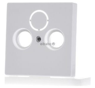 Матовая белая крышка студийного типа для двухконтактного антенного разъема - элемент управления 1743-884