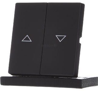 Матовая белая декоративная накладка для рулонных штор/кнопок. - Черная накладка на шторы 1785 JA-885