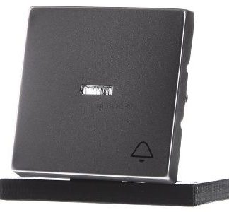 Накладка на переключатель/кнопку из нержавеющей стали с символом звонка 1789 KI-866