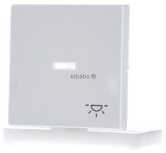 Накладка на переключатель/кнопку Rocker davos/studio белого цвета с символом подсветки - белая 1...