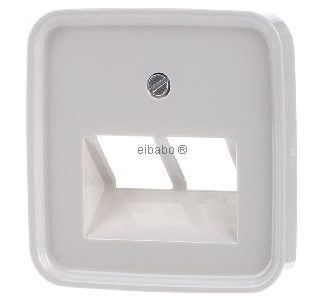 Белая крышка для розетки ОАЭ, одноместная - элемент управления ОАЭ/IAE (ISDN) 1803-02-212