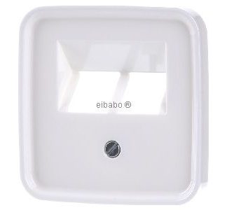 Крышка, альпийский белый, для односторонней розетки, ОАЭ 1803-02-214