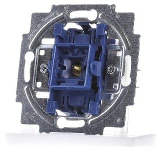 Вставка для выключателя управления, 2-полюсная - 2-полюсный встраиваемый выключатель, синий, 2000...