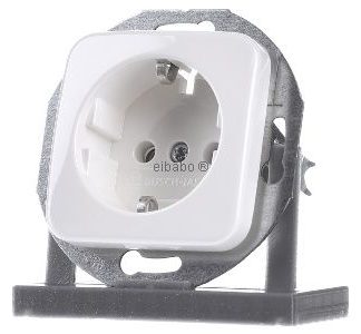 Розетка SCHUKO 20 EUCRD-214, альпийский белый цвет - Защитный контакт розетки 2CKA002011A2183