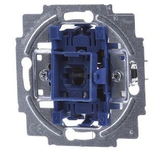 Вставка для однополюсного тумблерного переключателя - 1 кнопка переключения, синяя, 2020 US-206