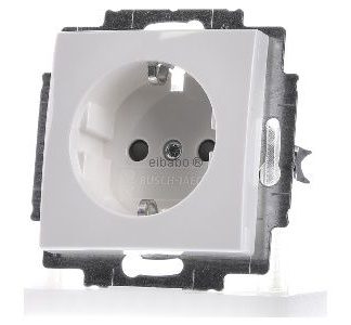 Вставка для розетки Schuko альпийского цвета - Электрическая розетка 20 EUCB-914