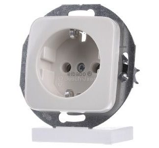 Вставка для розетки белого цвета - Розетка, 1 шт. 20 EUCRD-212