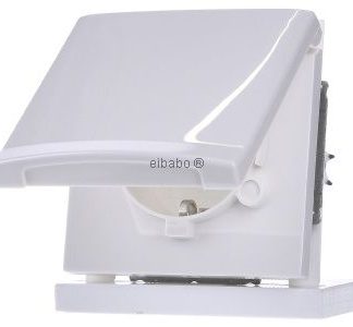 Вставка для розетки Schuko IP44, альпийский белый - Электрическая розетка 20 EUGK-34-101