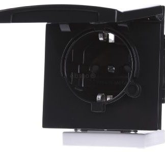 Вставка для розетки Schuko IP44 антрацитового цвета - Электрическая розетка 20 EUGKB-35-101