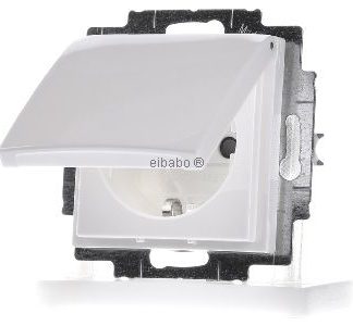 Вставка для розетки Schuko альпийского цвета - Электрическая розетка 20 EUKB-914