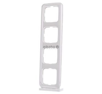 Рамка 4х альпийский белый, вертикальная + горизонтальная - Рамка 4-складная белая 2514-214