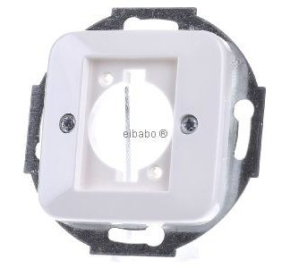 Торцевая заглушка Neutrik/XLR Alpine белого цвета - базовый элемент с центральной крышкой 2553-214