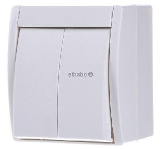 Последовательный переключатель - Поверхностный последовательный переключатель, белый 2601/5 W-54