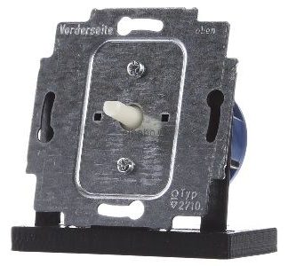 Вставка с трехпозиционным поворотным переключателем и нулевым положением. 2710 U