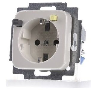 Вставка FI-SchukoMAT цвета слоновой кости - электрическая розетка 3120 EUCB-212