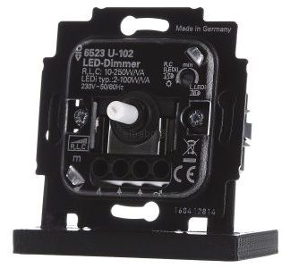 Встраиваемый диммер - Встраиваемый диммер 2 ... 200VA 6523 U-102