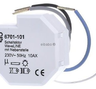 Однополюсный коммутационный привод, встраиваемый в стену - радиоприемник KNX 868 МГц 6701-101