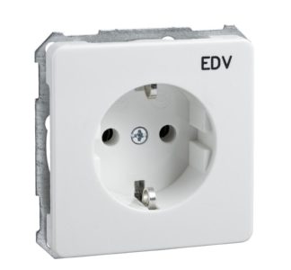 Вставка для розетки чисто белого цвета - Защитный контакт для розетки 205104
