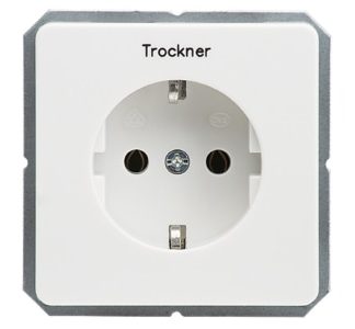 Встраиваемая розетка, чисто белого цвета - Розетка, 1 шт., артикул 205134