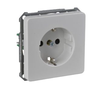 Розетка UP, чисто белая, с блокировкой от детей, артикул 205204