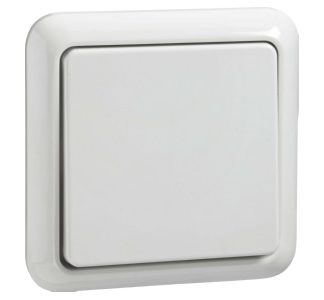 Универсальный встраиваемый выключатель IP44, чисто белый - Встраиваемый выключатель белый 221604