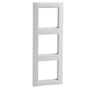 Тройная рамка, чисто белый цвет - Тройная рамка, белый цвет 264304