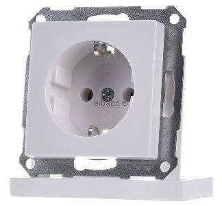 Вставка для розетки чисто белого цвета без зажима - Электрическая розетка 265054